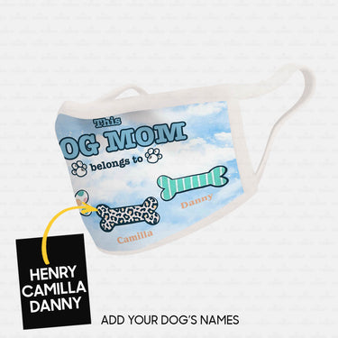 Personalized Dog Gift Idea - This Dog Mom Belongs To For Dog Lovers - Cloth Mask